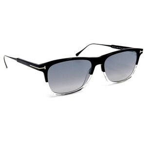 NEW!!! TOM FORD Caleb Sunglasses TF813 03C Titanium Authentic